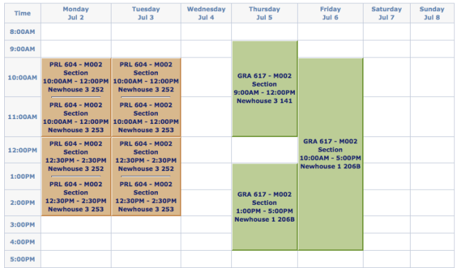 Public Relations Master's "Boot Camp" Schedule at the S.I. Newhouse School of Public Communications