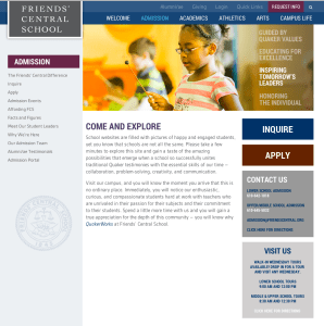 admission home page